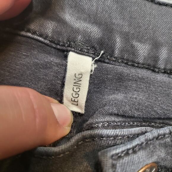 Rag & Bone Jeans Womens 32 Black Skinny Jegging Distressed Stretch Denim - Picture 4 of 12